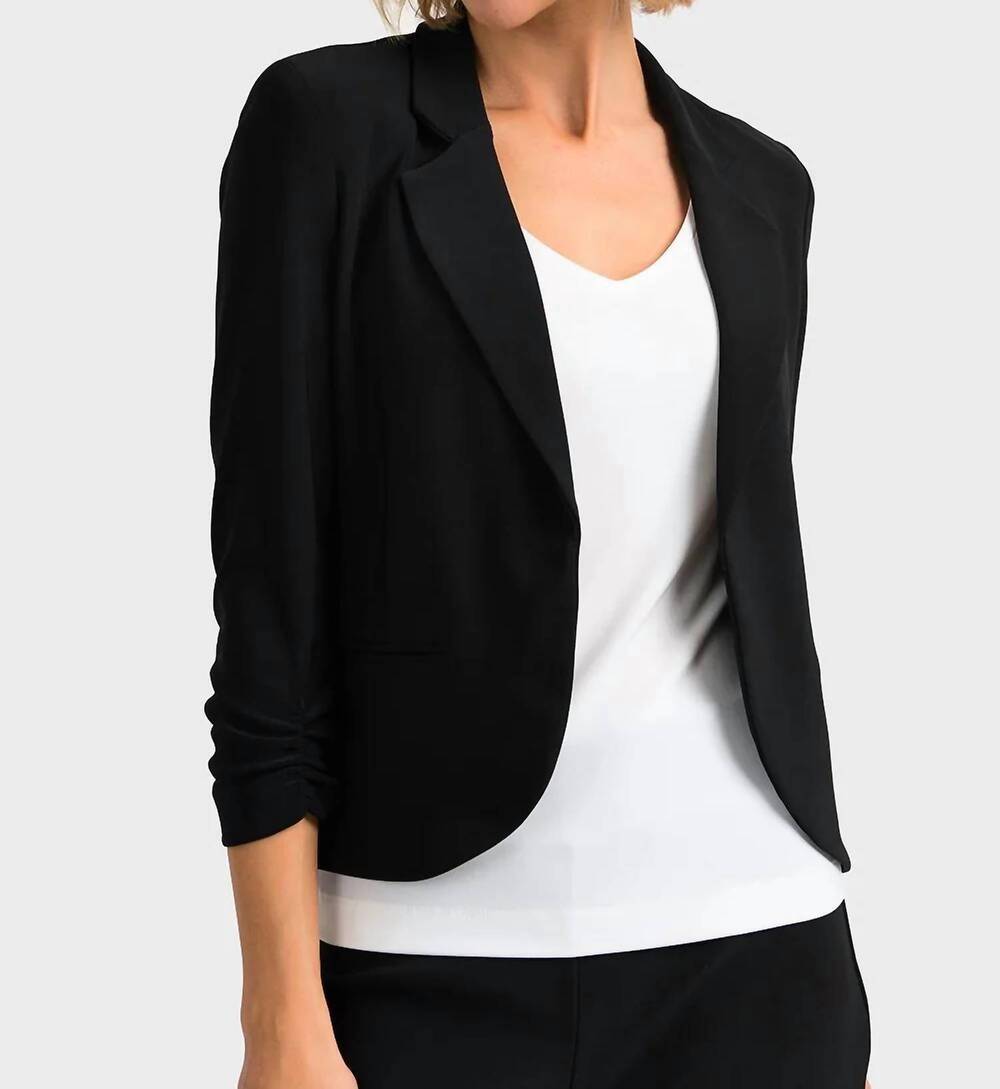NEW JOSEPH RIBKOFF cover up blazer jacket in black